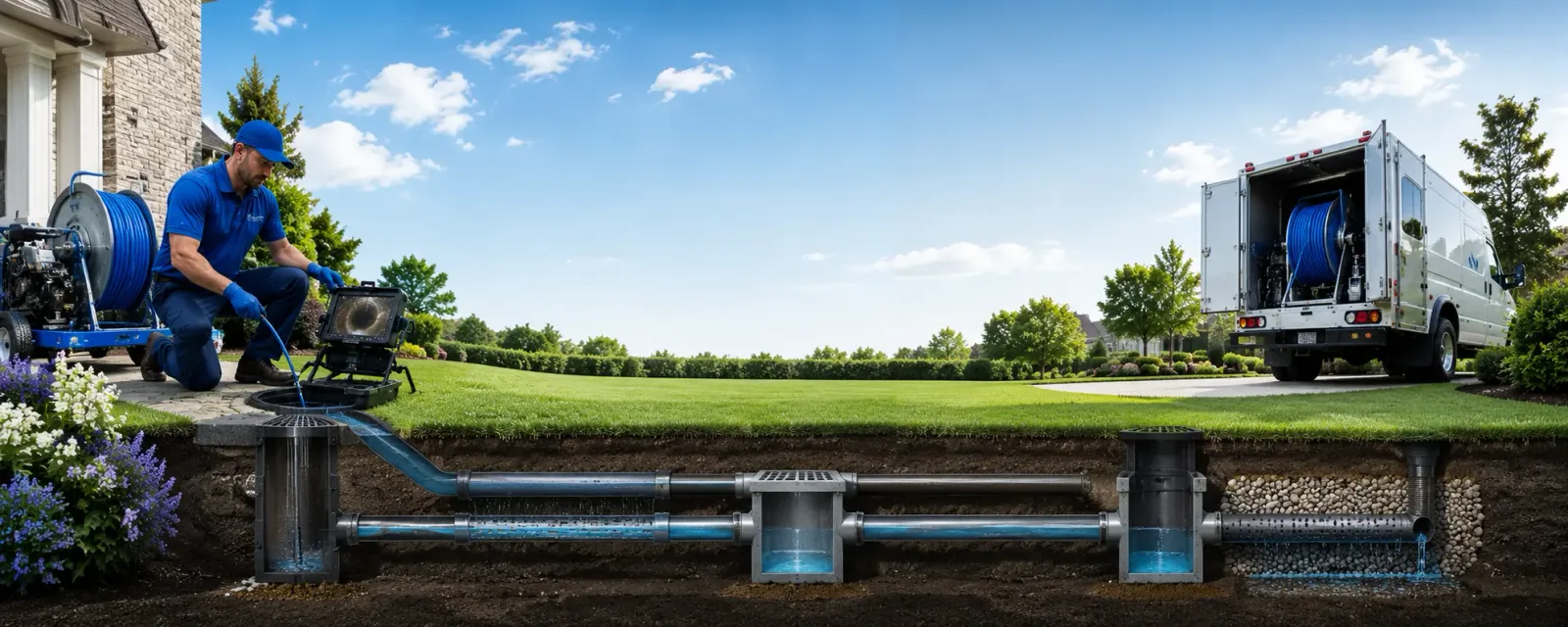 Outdoor drain cleaning information for Richview, IL
